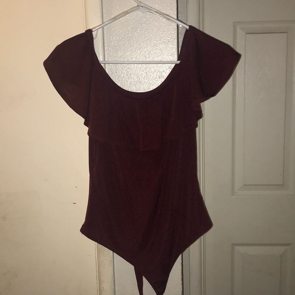 Burgundy Bodysuit